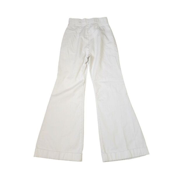 Vintage 70s High Waist Bell Bottom Painters Pants Womens Size S Groovy - Picture 2 of 4